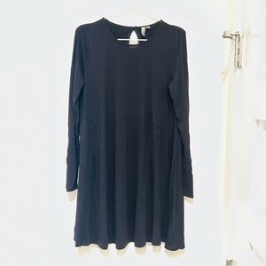 ASOS Black Long Sleeve Shift Dress